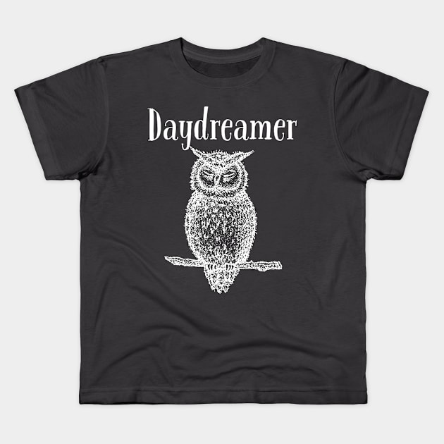 Daydreamer (Owl) Kids T-Shirt by TheMavenMedium